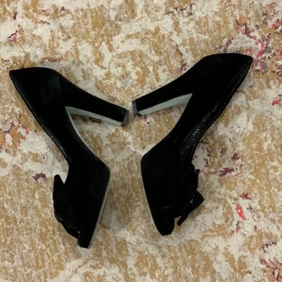 Paul Smith velvet peep toe heels - Picture 7 of 11